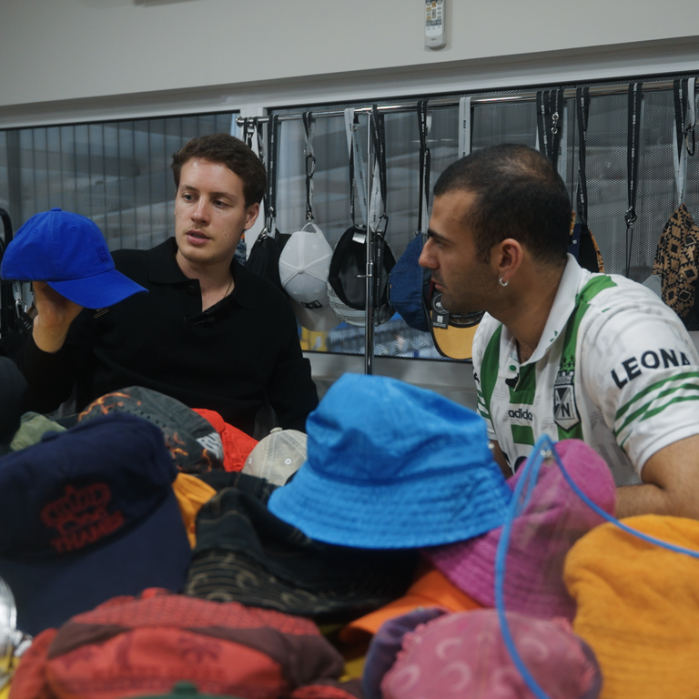 With Luis at bbHeadwear - Barcelos, Portugal