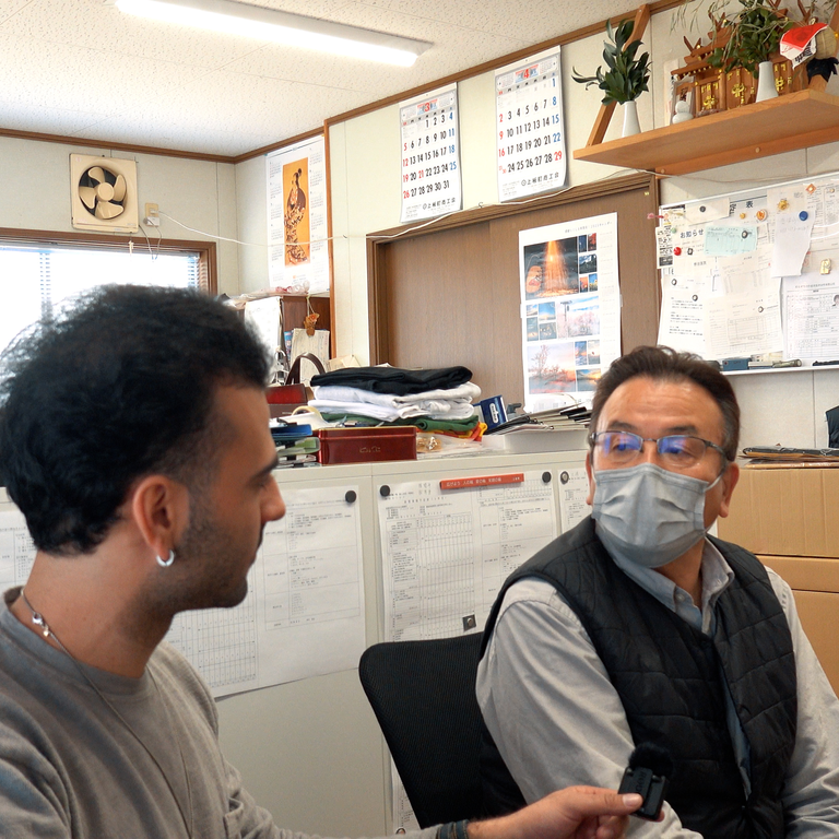 With Shigekazu at Tadaknit - Okayama, Japan