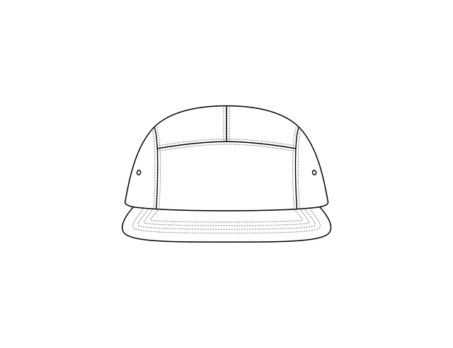 Five Panel Hat Techpack