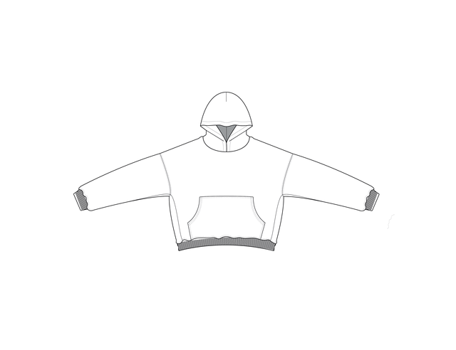 Pullover Hoodie Techpack