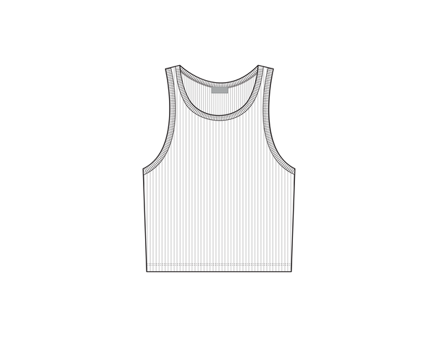 Ribbed Tank Top Techpack