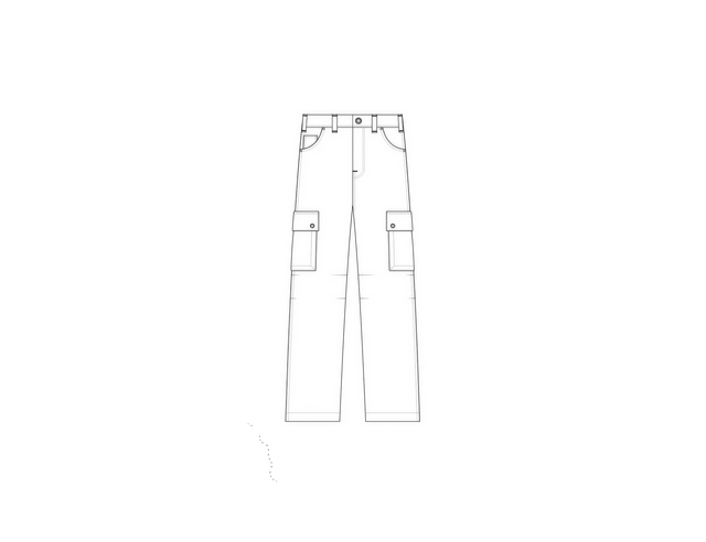 Straight Leg Cargo Pants Techpack