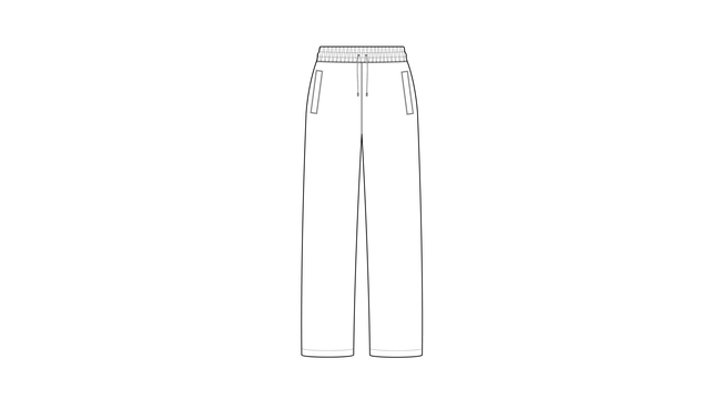 Straight-Leg Sweatpants Techpack