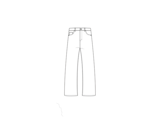 Wide Leg Jeans Techpack