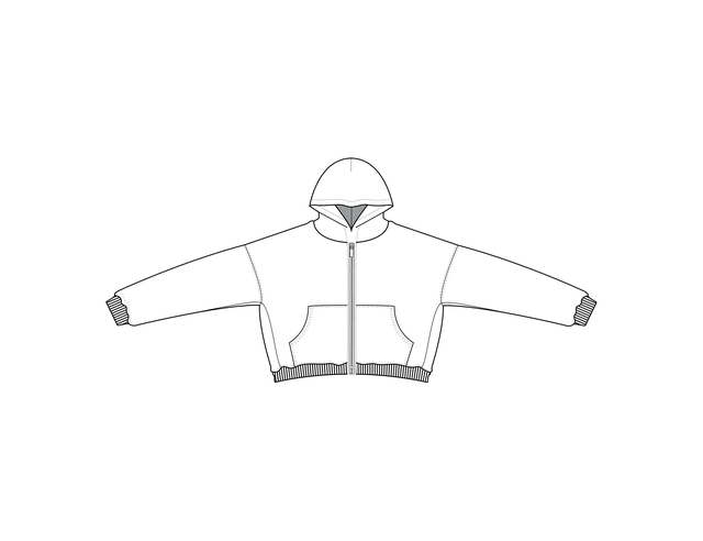 Zip Hoodie Techpack